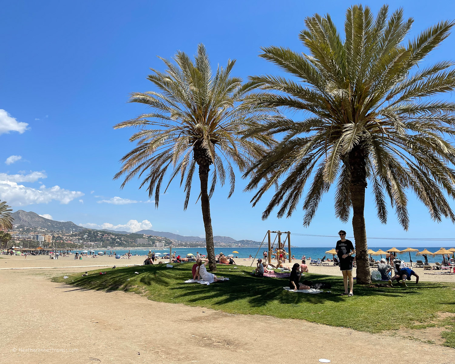 Malaga beach Spain © Heatheronhertravels.com