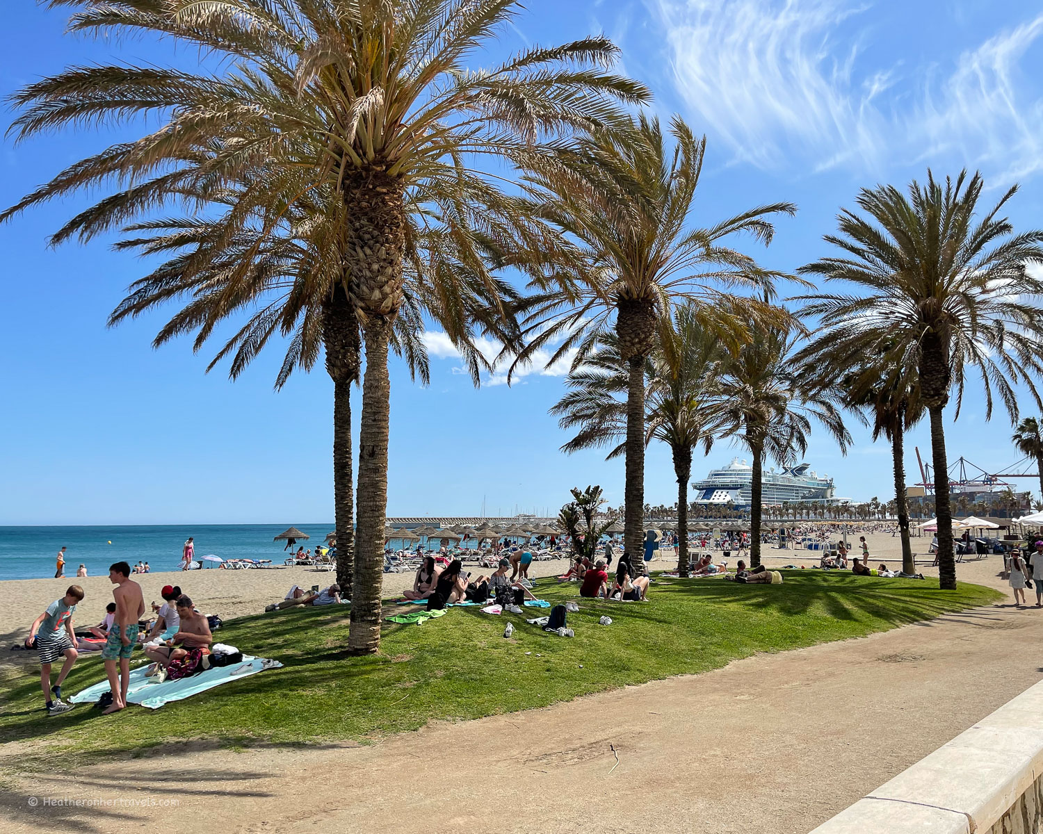 Malagueta beach Malaga Spain © Heatheronhertravels.com