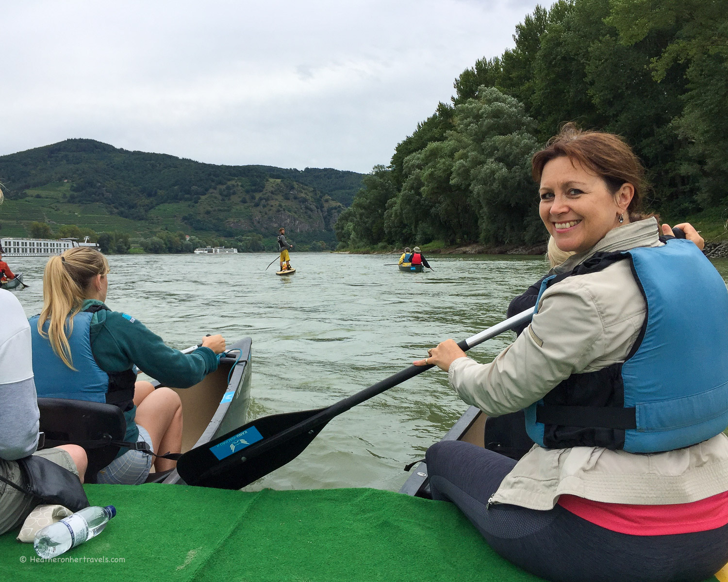 Canoing on the Danube in Austria © Heatheronhertravels.com
