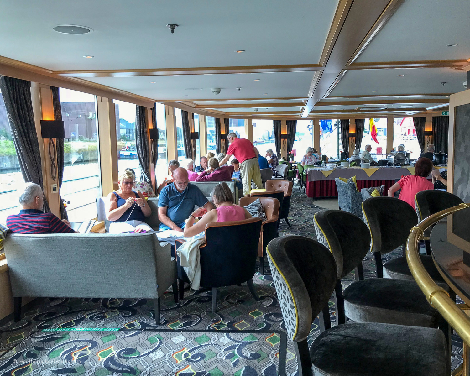 Meeting other guests on board a river cruise © Heatheronhertravels.com