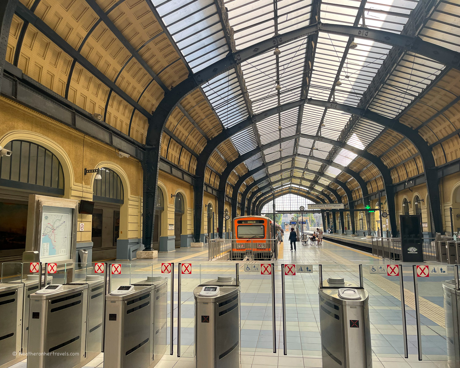 Train Station Piraeus Greece © Heatheronhertravels.com