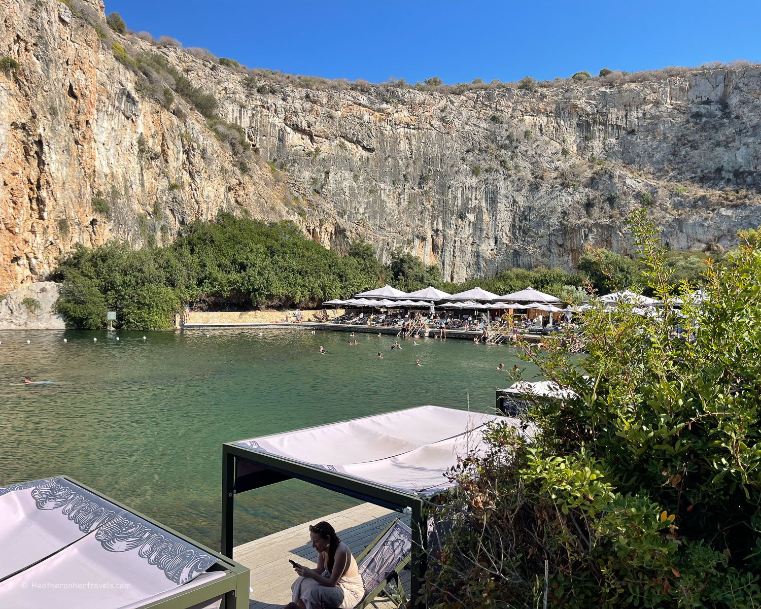 Lake Vouliagmeni near Athens © Heatheronhertravels.com